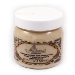  Скраб-гоммаж ПИЛИНГ «Золотой микс» для любого типа кожи лица и тела, 400 мл