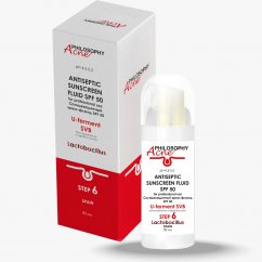 СОЛНЦЕЗАЩИТНЫЙ КРЕМ-ФЛЮИД SPF 50 ACNE 50МЛ / SUNSCREEN antiseptic fluid SPF 50 50ML step 6