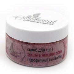 Скраб для тела SAKURA & WILD BERRY SCRUB гидрофильный bio-cleaning, 200 г
