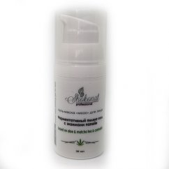 Гель-маска «мезо» для лица. Ферментативный пилинг-гель с энзимами папайи для проблемной, жирной, комбинированной кожи на основе алоэ, чая матча, 30 мл