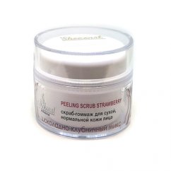 Скраб-гоммаж ПИЛИНГ «Шоколадно-клубничный микс» для лица. Сухой, нормальный тип кожи, 50 мл