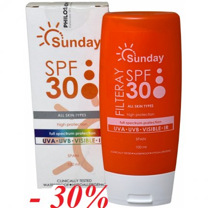PHILOSOPHY SUNDAY FILTERAY СОЛНЦЕЗАЩИТНЫЙ КРЕМ С СПФ 30 100 ml(изображение 2)