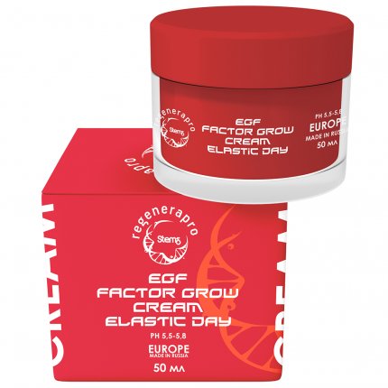 CREAM ELASTIC DAY EGF FACTOR GROW  / дневной крем для регенерации тканей и восполнения коллагена и эластина, 50 мл