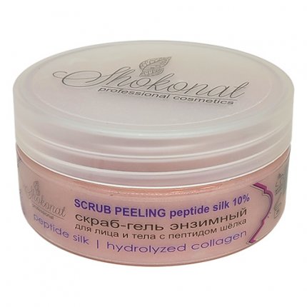 Скраб-гель энзимный для лица и тела с пептидом шёлка SCRUB PEELING peptide silk 10%