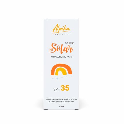 Крем солнцезащитный для тела с гиалуроновой кислотой Solar Eclipse SPF 35, 100мл(изображение 3)