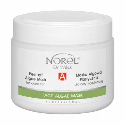 Сокращающая поры, регулирующая выработку сальных желез альгинатная маска для проблемной кожи с признаками акне / Peel-off algae mask for acne skin, 250 гр