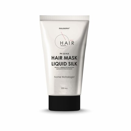 МАСКА С ЭФФЕКТОМ ШЕЛКА ДЛЯ ИДЕАЛЬНОГО БЛЕСКА ВОЛОС. HAIR MASK LIQUID SILK 250 ML