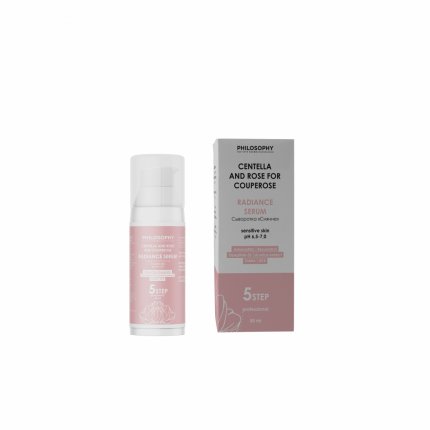 PHILOSOPHY CENTELLA AND ROSE FOR COUPEROSE RADIANCE SERUM SENSITIVE SKIN PROFESSIONAL/ СЫВОРОТКА «СИЯНИЕ» ДЛЯ ЧУВСТВИТЕЛЬНОЙ КОЖИ, 50 мл